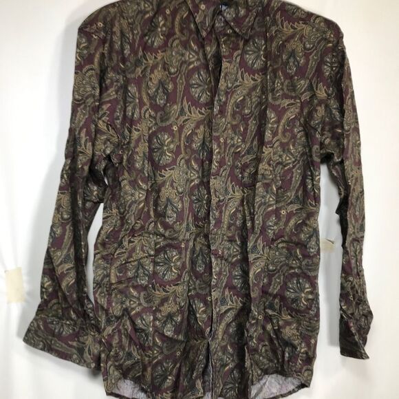VTG Chaps Ralph Lauren Shirt Mens Med Long Sleeve - Picture 2 of 12